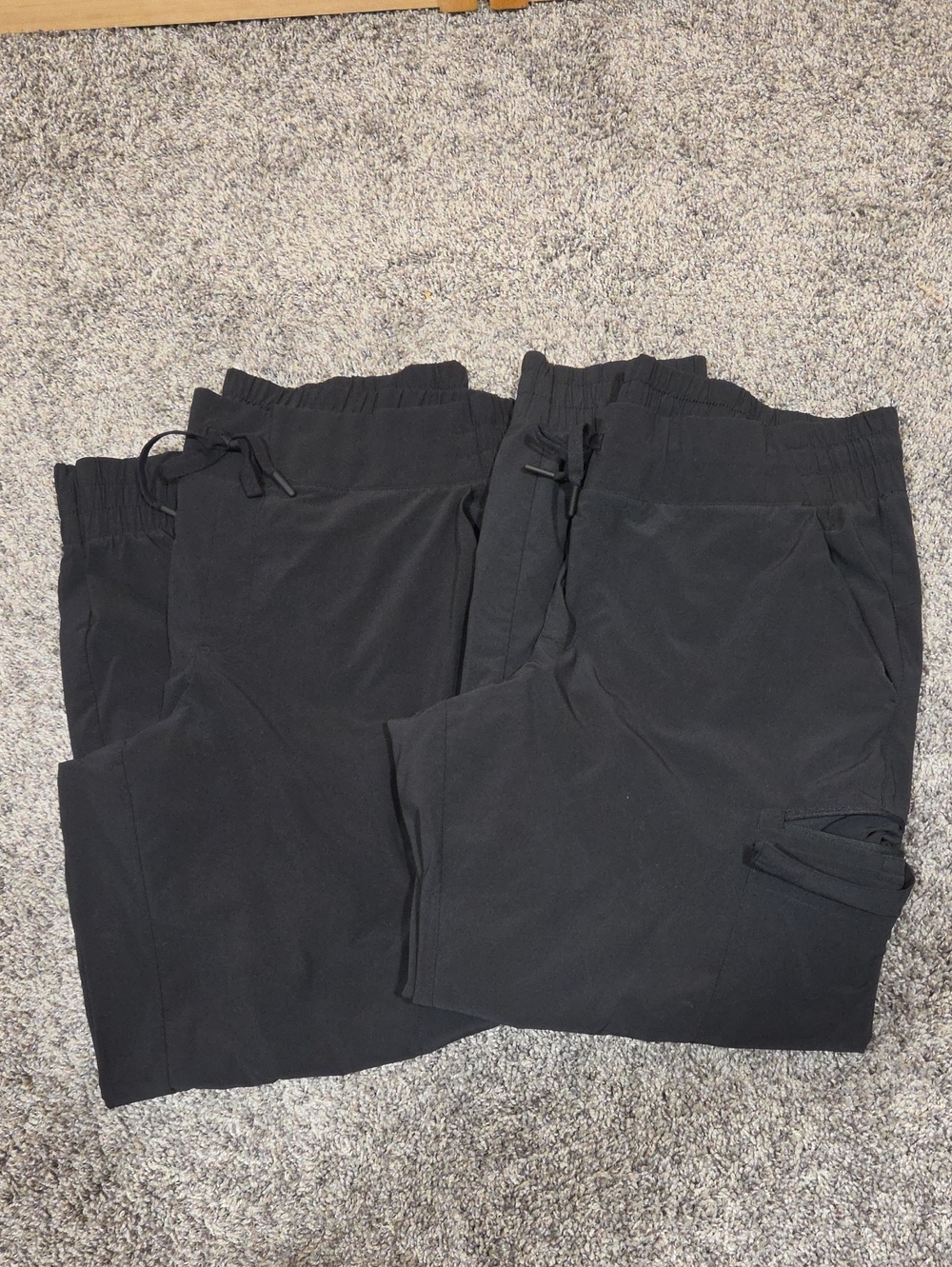 All in Motion Women's Black Cargo Joggers Size L Set of 2